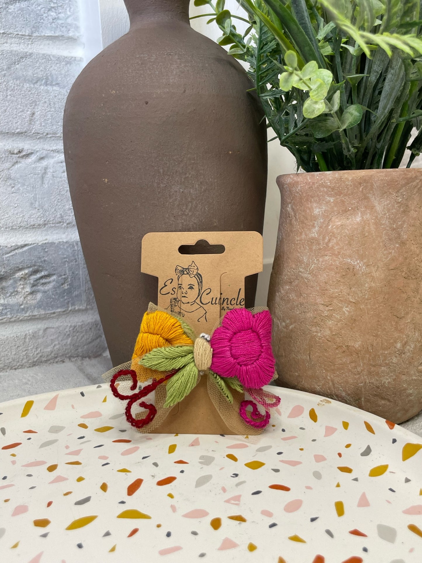 Xochitl Embroidered Hair Bows