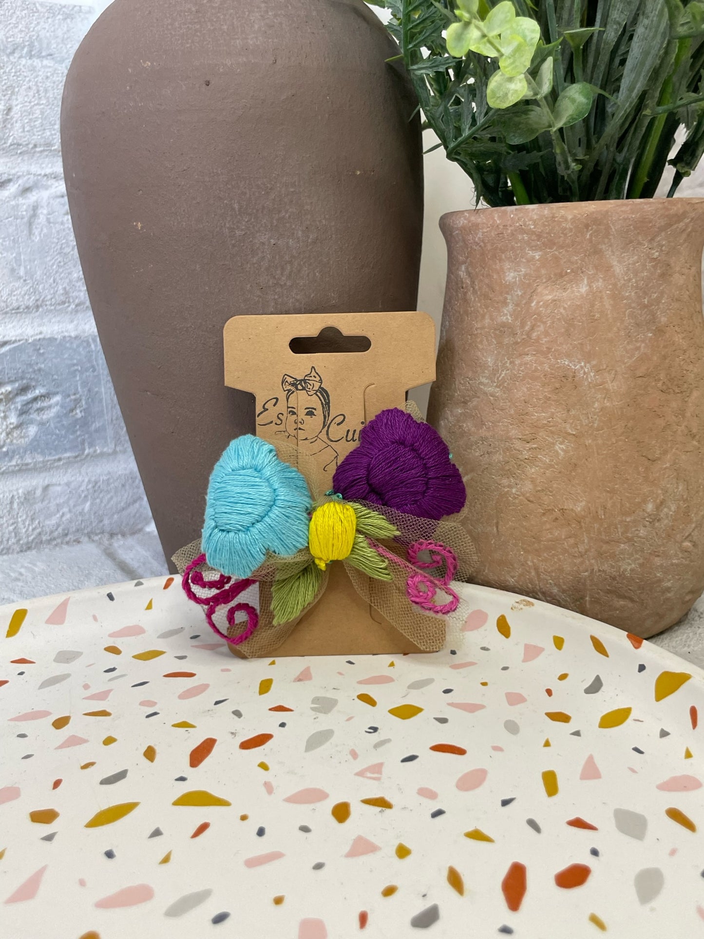 Xochitl Embroidered Hair Bows