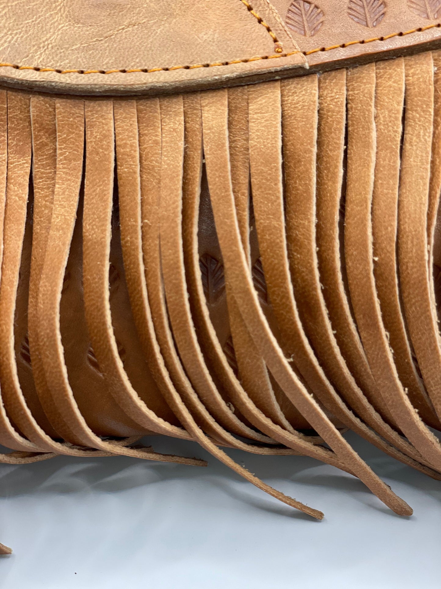Genuine Mexican Leather Purse with Fringe