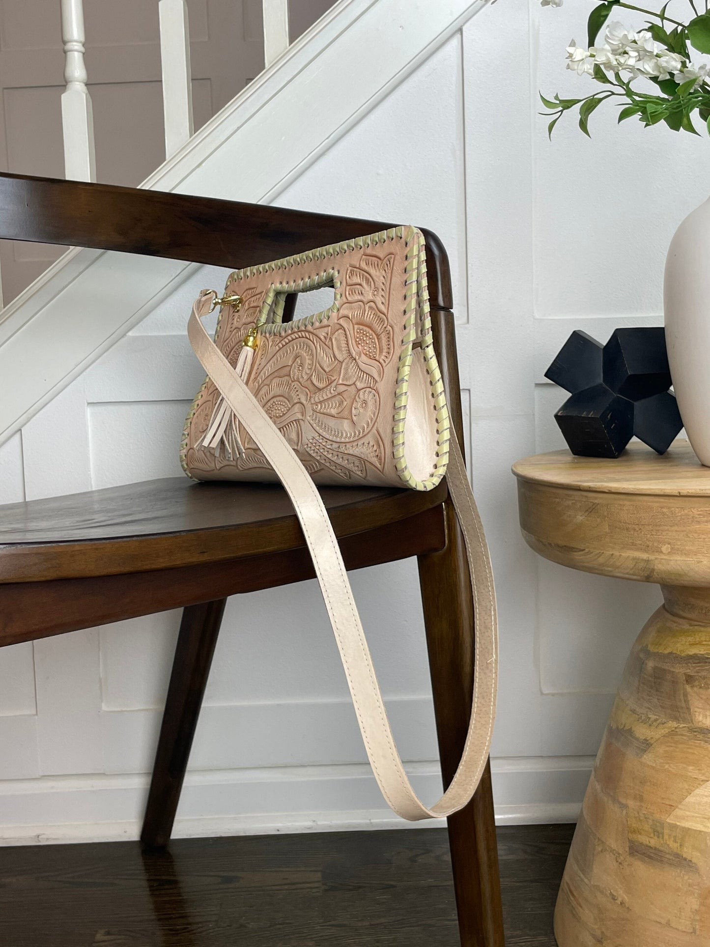 Mila Leather Oversized Clutch