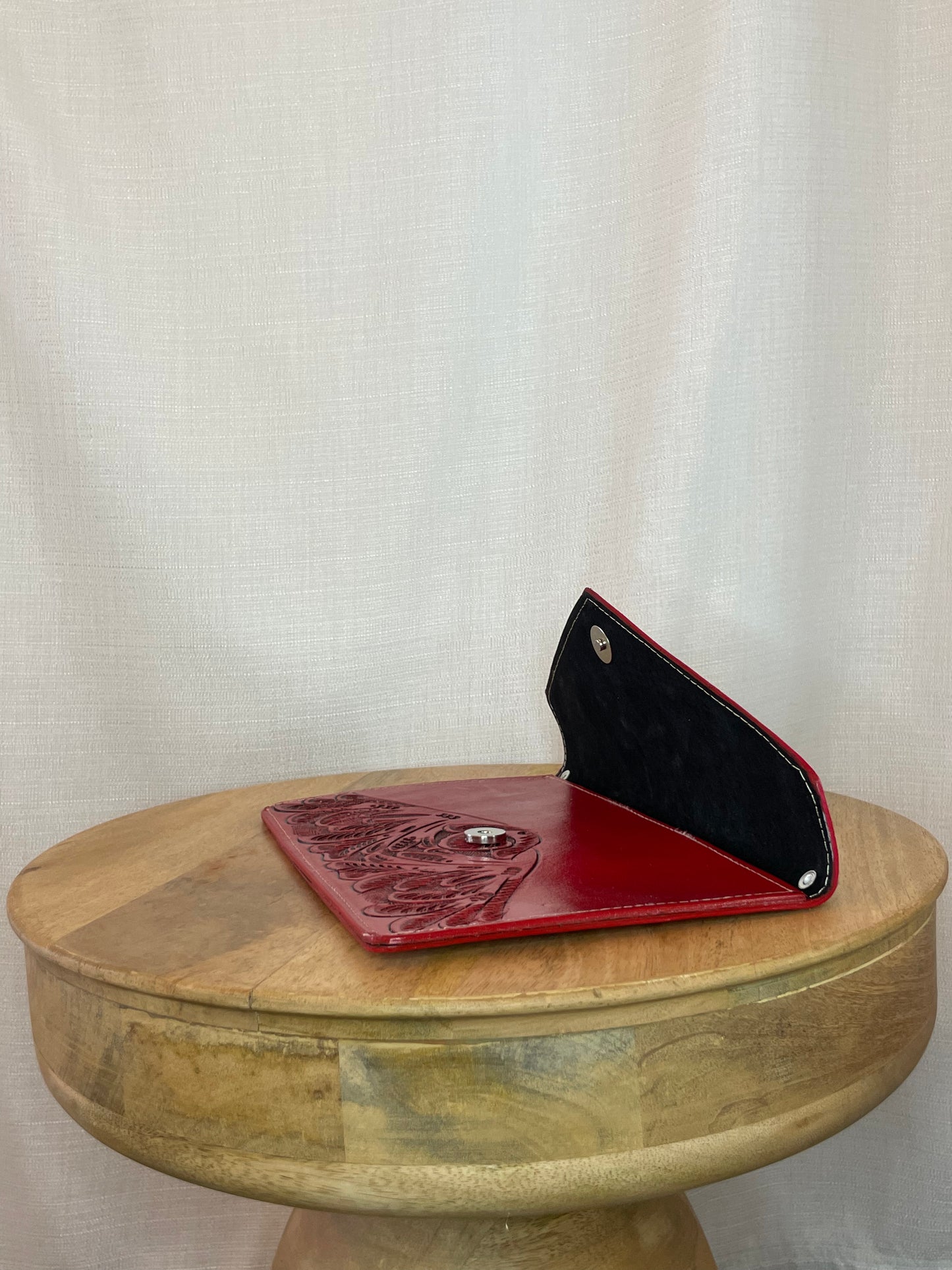 Dahlia Leather Clutch