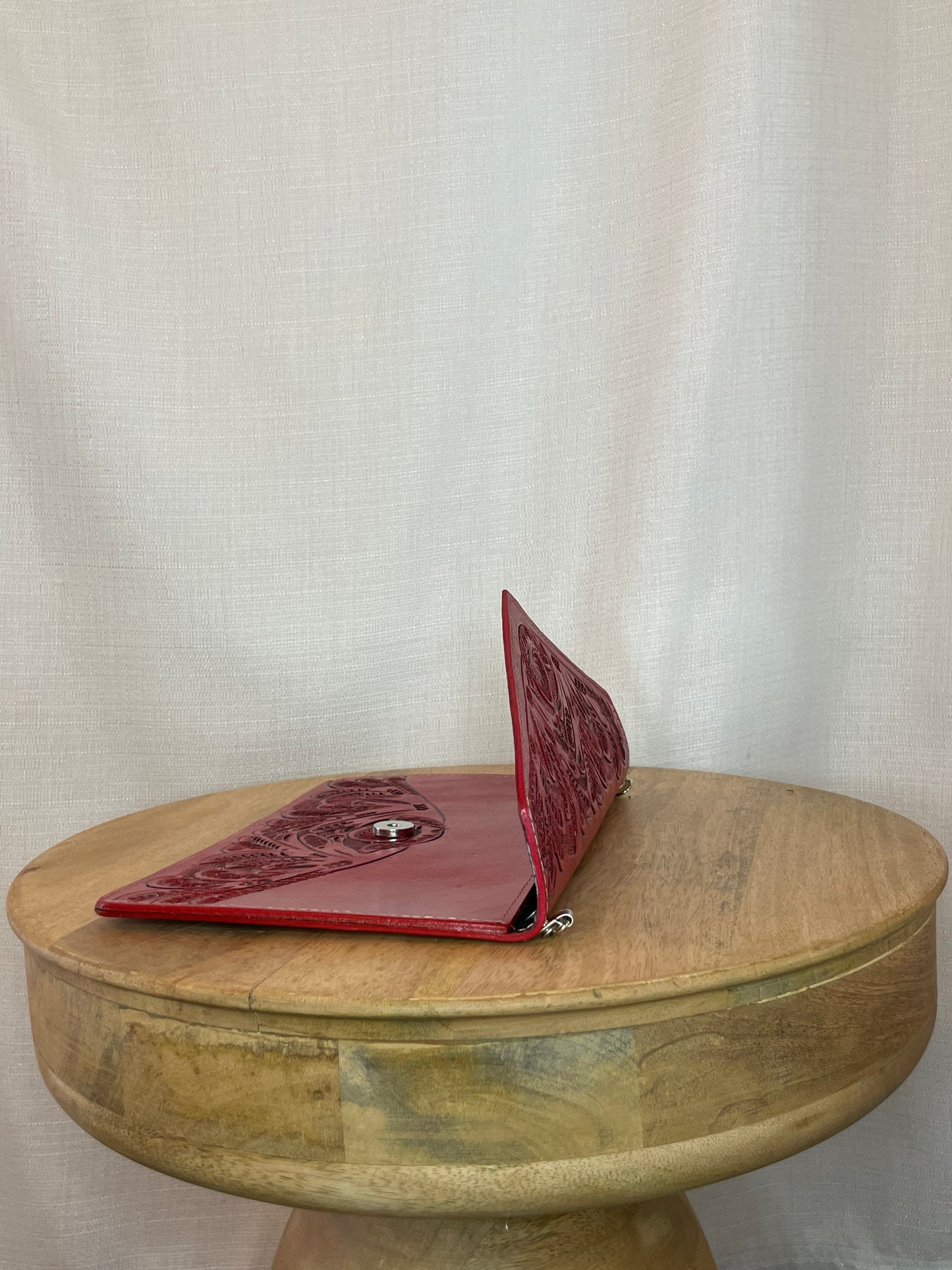 Dahlia Leather Clutch