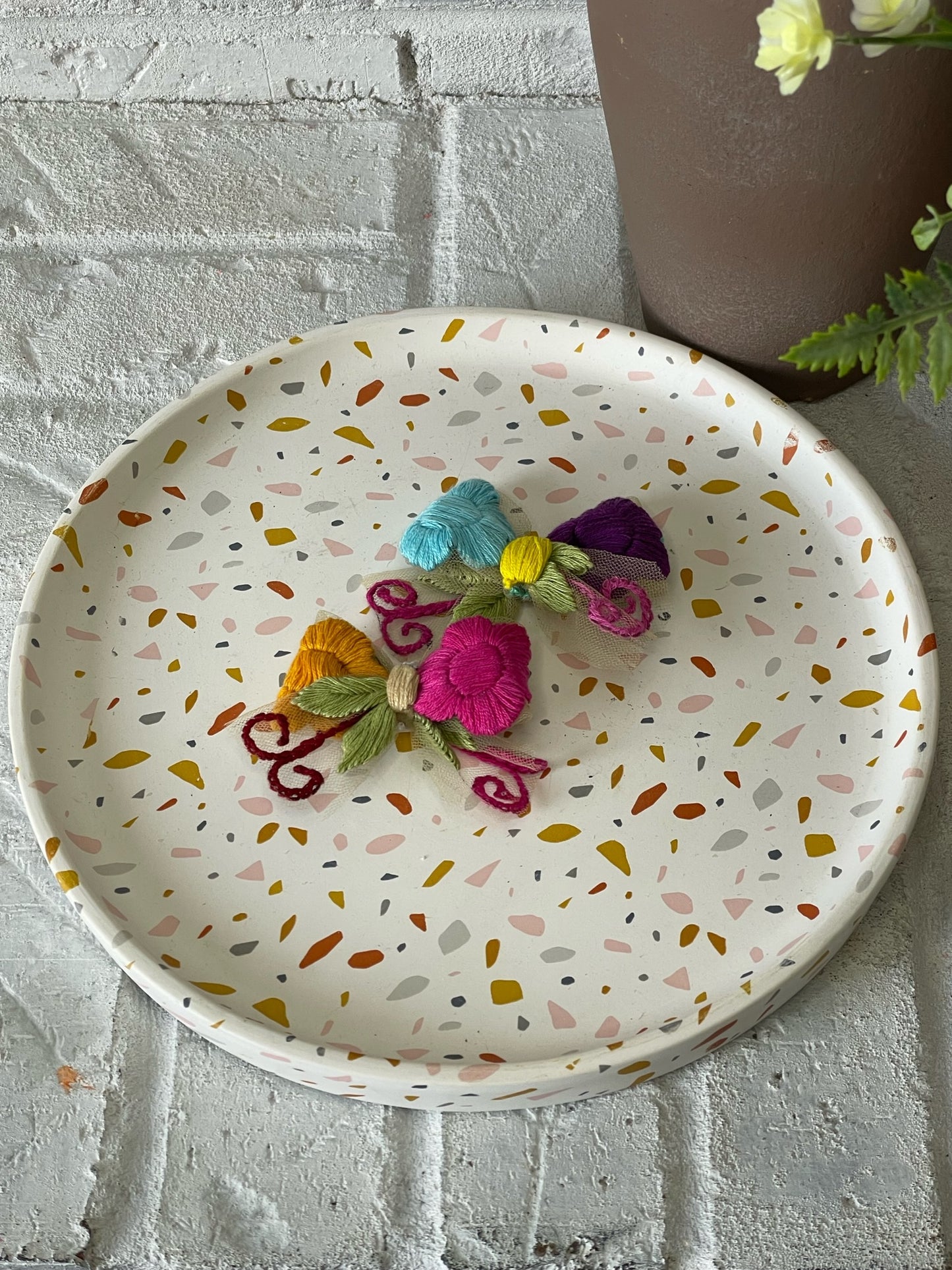 Xochitl Embroidered Hair Bows