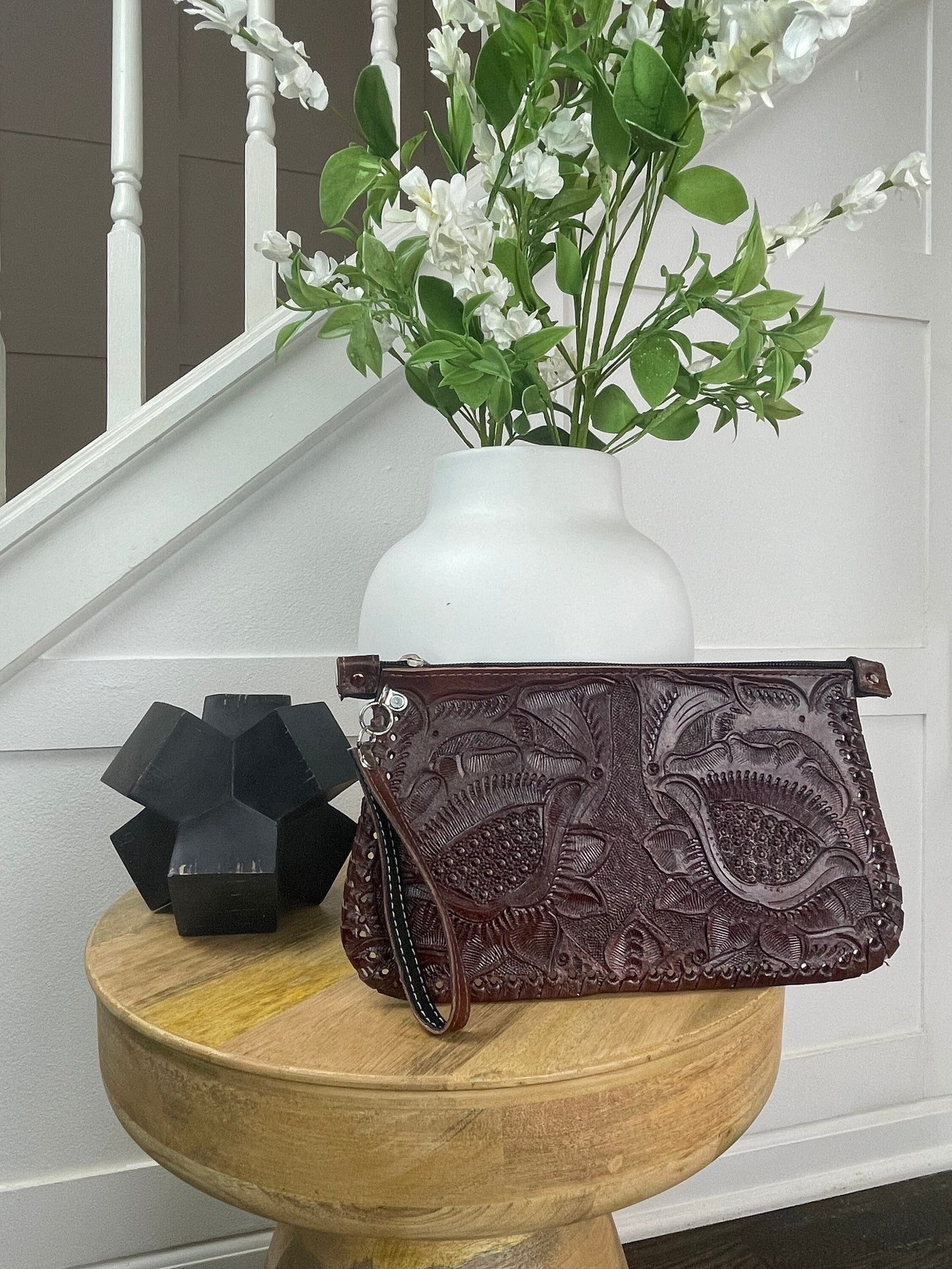 Meztli Leather Clutch