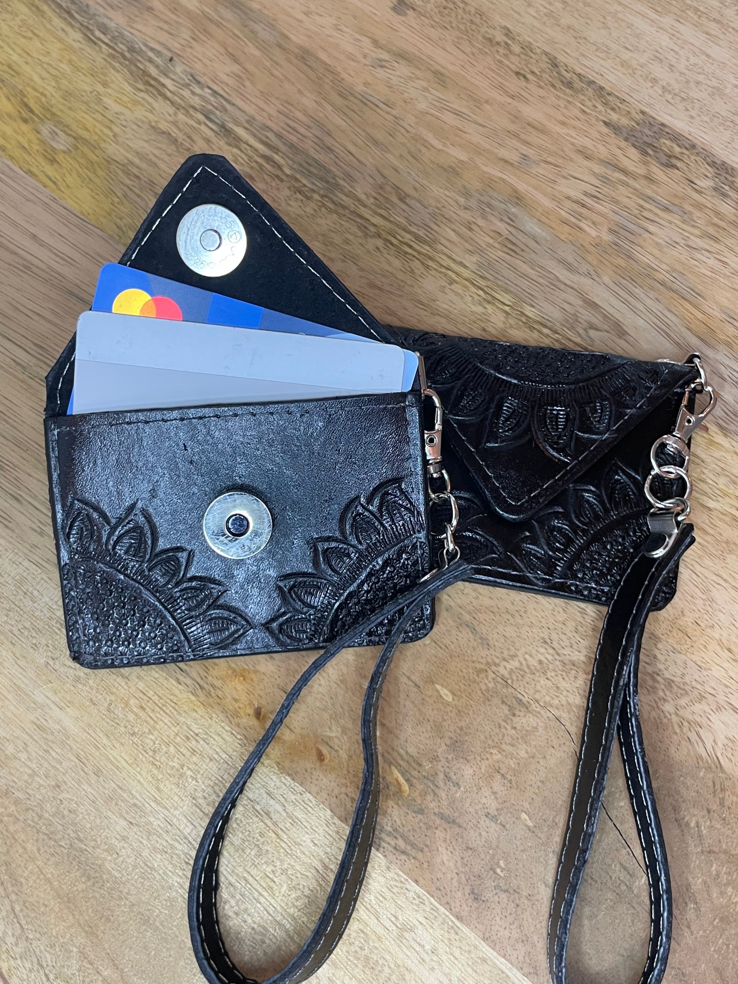 Yuku Leather Card Wristlets