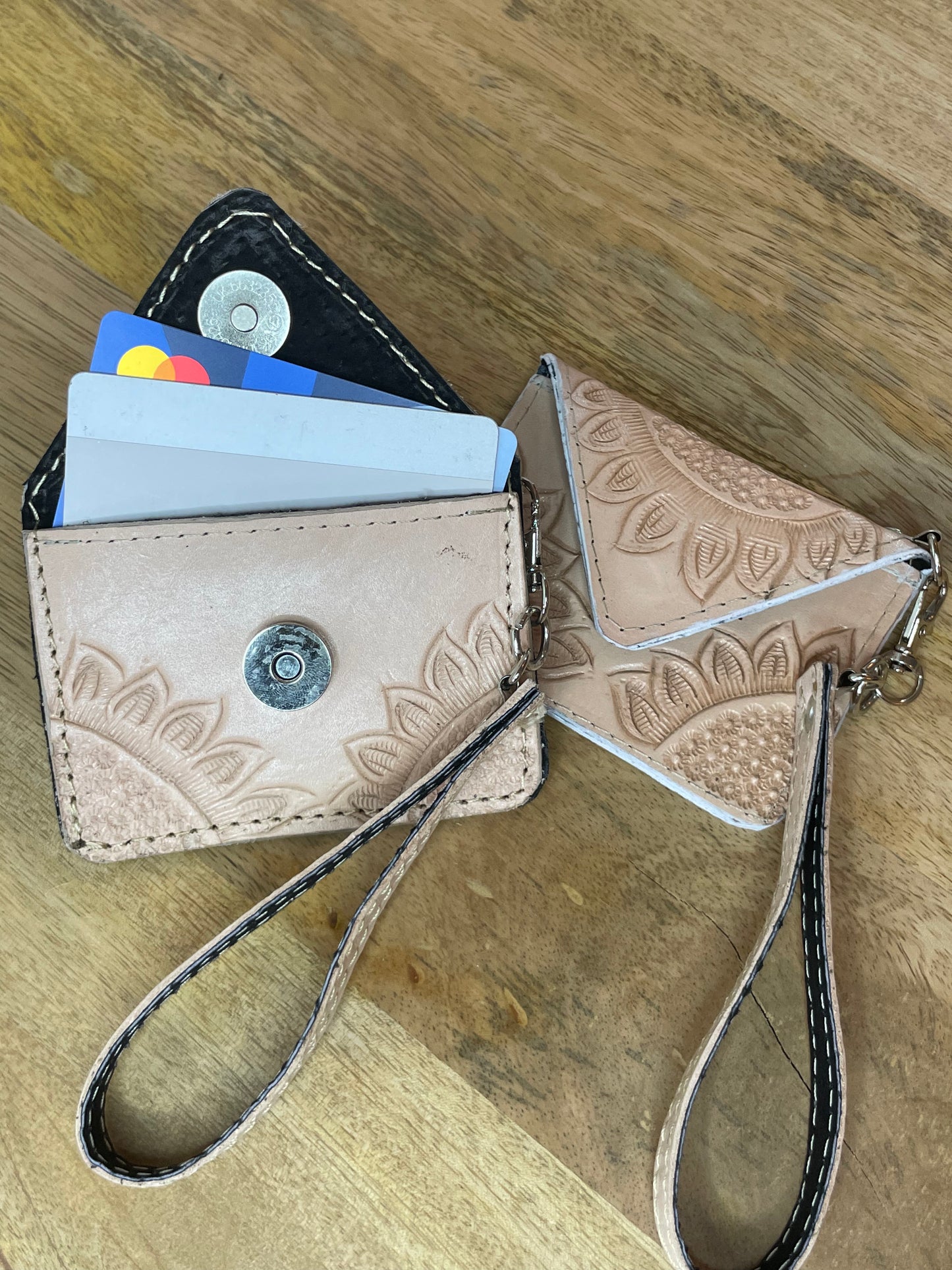 Yuku Leather Card Wristlets