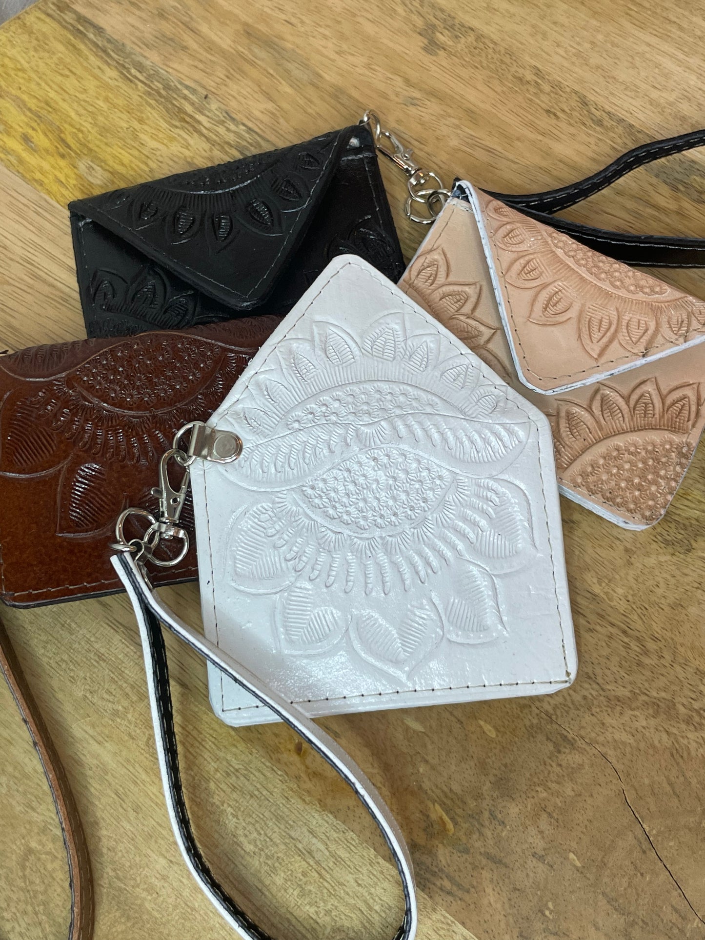 Yuku Leather Card Wristlets