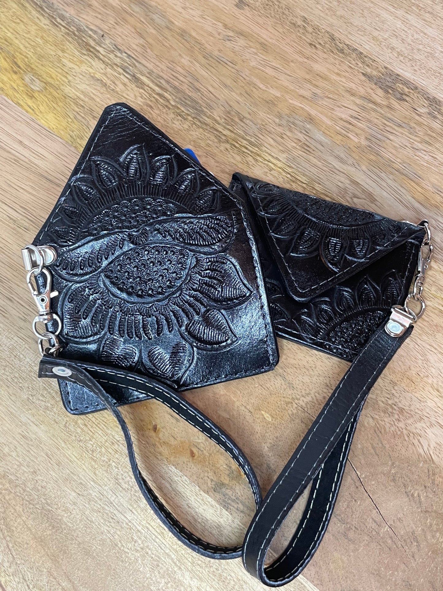 Yuku Leather Card Wristlets